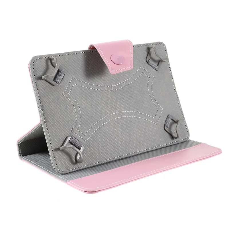 Crazy Horse Texture Leather Case Universal Tablet Cover for 10-inch Tablets - Rose - Pink