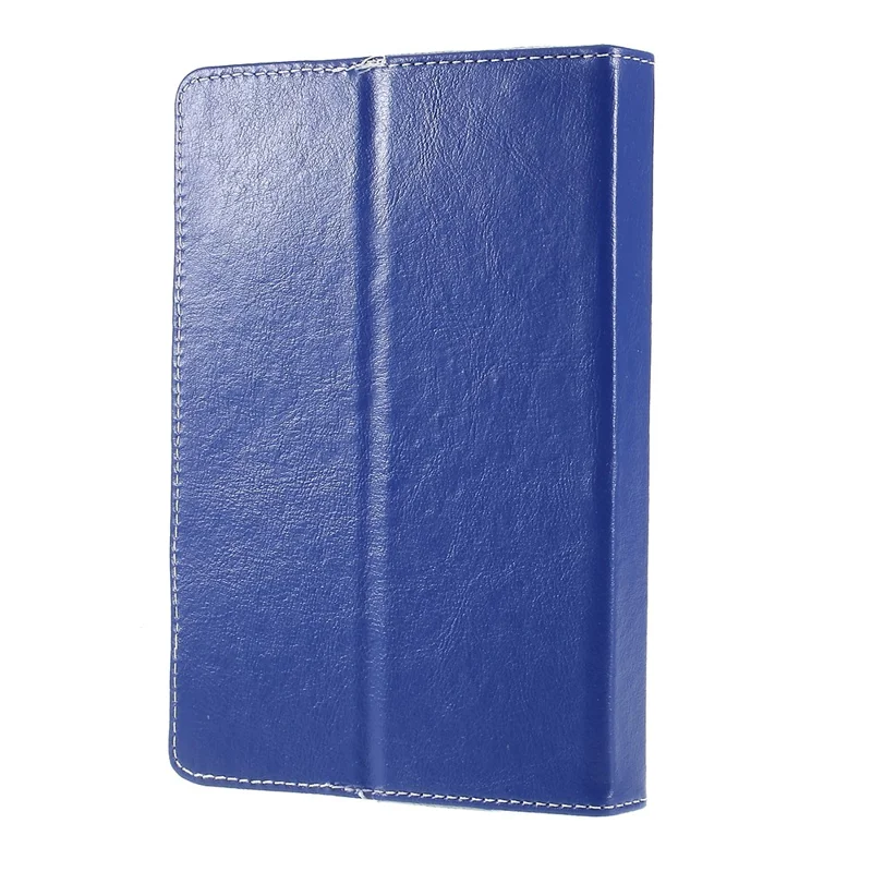 Crazy Horse Texture Leather Case Universal Tablet Cover for 10-inch Tablets - Rose - Dark Blue