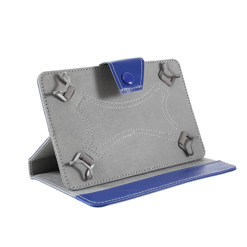 Crazy Horse Texture Leather Case Universal Tablet Cover for 10-inch Tablets - Rose - Dark Blue