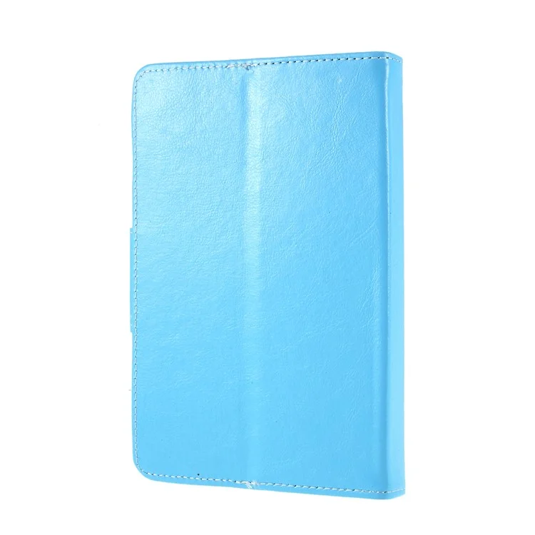 Crazy Horse Texture Leather Case Universal Tablet Cover for 10-inch Tablets - Rose - Baby Blue