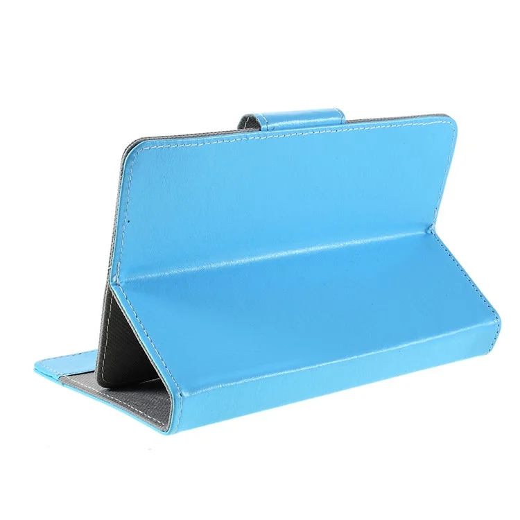 Crazy Horse Texture Leather Case Universal Tablet Cover for 10-inch Tablets - Rose - Baby Blue