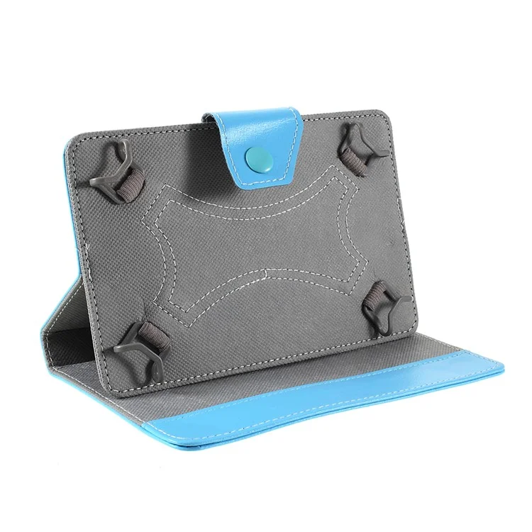 Crazy Horse Texture Leather Case Universal Tablet Cover for 10-inch Tablets - Rose - Baby Blue