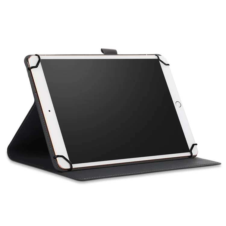 PU Leather Tablet Cover with Stand Case Universal for 9 - 10 Inches Tablet PC - Black