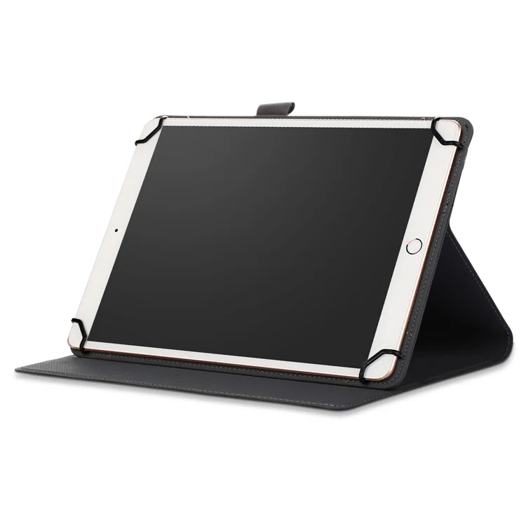 PU Leder Tablet Hülle mit Ständer Universell für 9 - 10 Zoll Tablet PC - Schwarz