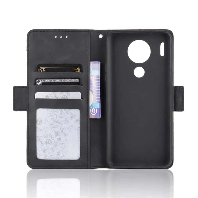 PU Leather Wallet Stand Case for Blackview A80 - Black