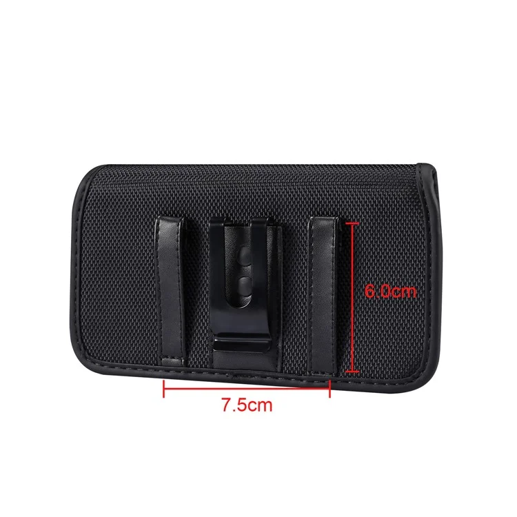 Universal Hanging Waist Bag Card Holder Pouch Men's Wallet Mobile Phone Bag for 6.9''-7.2'' Smartphones