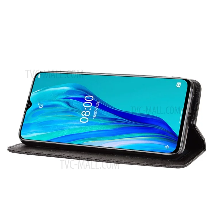 Vintage Style Portefeuille Couverture De Téléphone En Cuir Pour Ulefone Note 9P - Noir