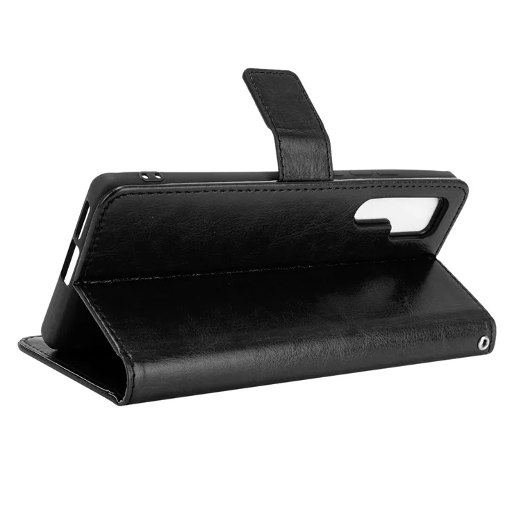 Capa de Couro com Suporte para Cartões para Telefone TCL 20 Pro 5G - Preta