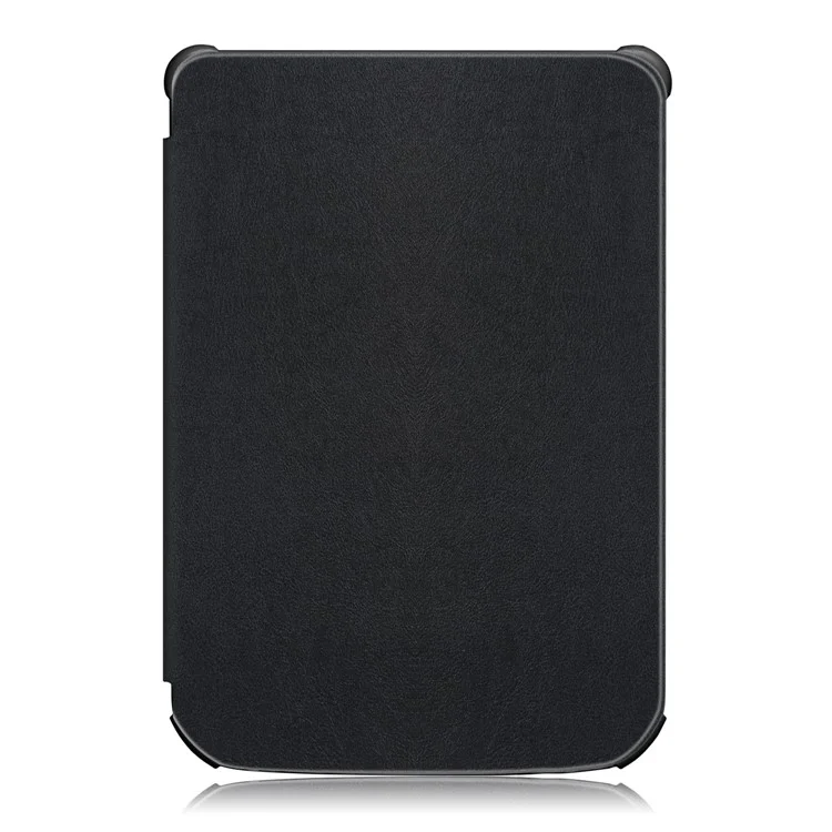 Funda protectora de cuero de color sólido universal para tableta para PocketBook 617 / Basic Lux 3 / 616 / 627 / 632 / 632 Plus / 632 / 633 / 628 / 606 / Touch Lux 4 / Touch Lux 5 / Basic Lux 2 / Basic 4 / Touch HD 3 / Touch HD 3 Edición Limitada - Negro