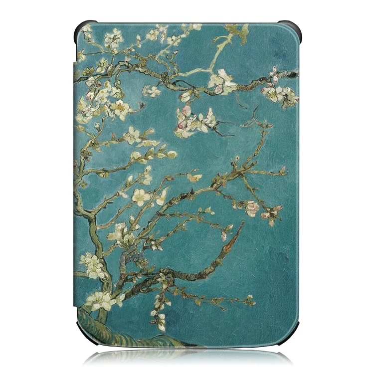 Funda Protectora De Tableta De Impresión De Patrones Universales Para Bolsillo 616/627/632/632 Plus - Flores Blancas