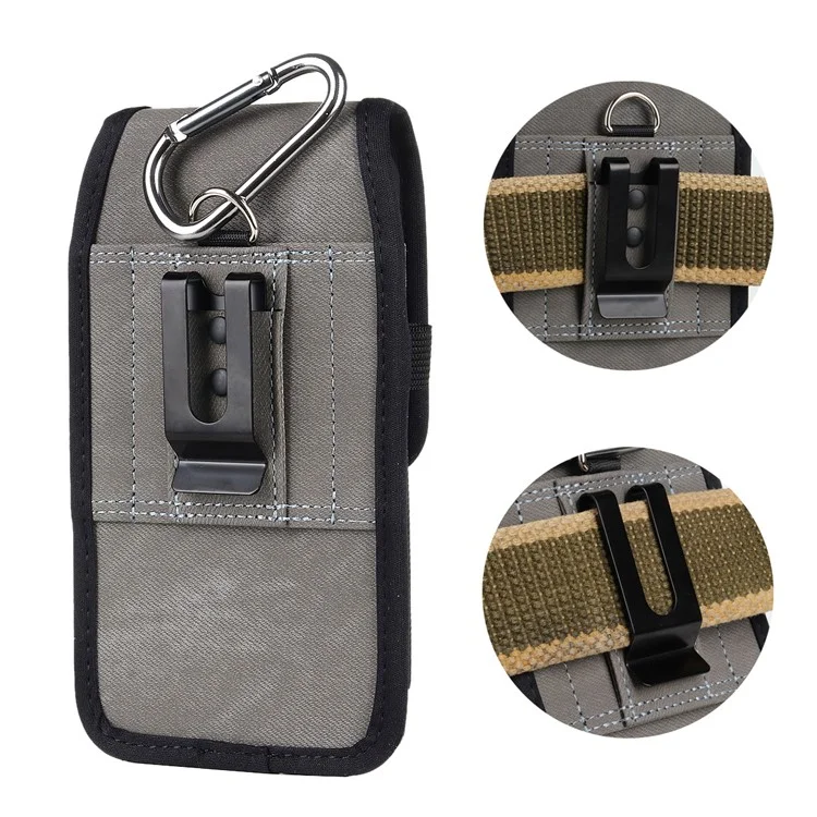 Hanging Waist Bag Universal Leather Phone Pouch with RFID Blocking Technology, Size: 17x9.2x2.2cm