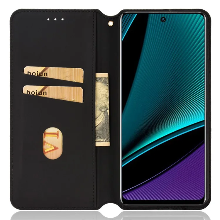 Para Infinix Note 11 Pro/X697 Funda Protectora de Cartera de Teléfono con Soporte, Cubierta de Teléfono de Cuero PU + TPU con Patrón Estampado - Púrpura