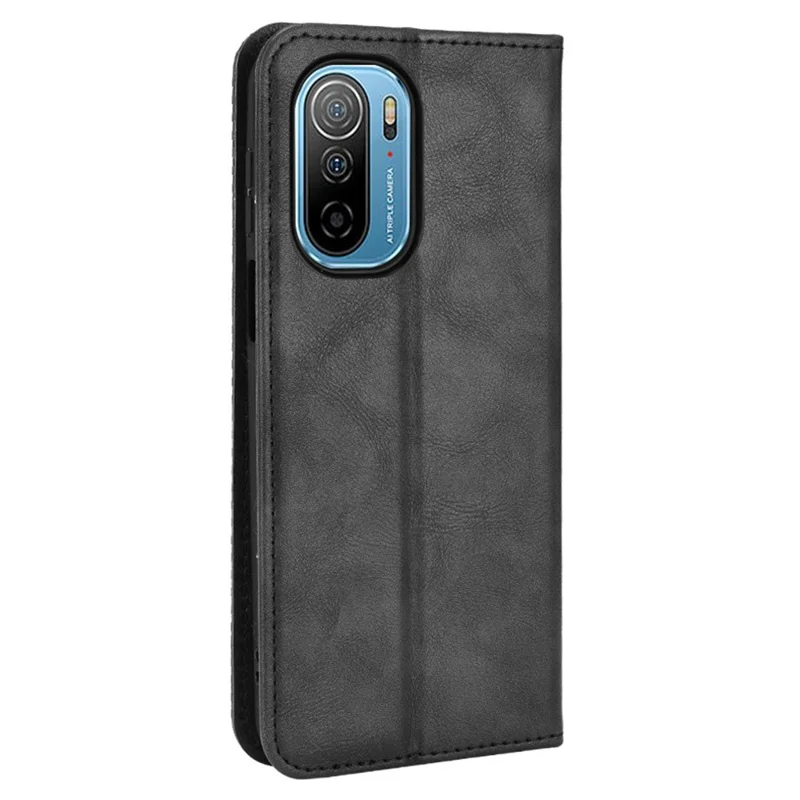 جراب جلد كلاسيكي مغناطيسي يلتصق تلقائيًا لهاتف Ulefone Note 13P، غطاء هاتف بتصميم فسيفساء منقوش مع حامل ومحفظة - أسود