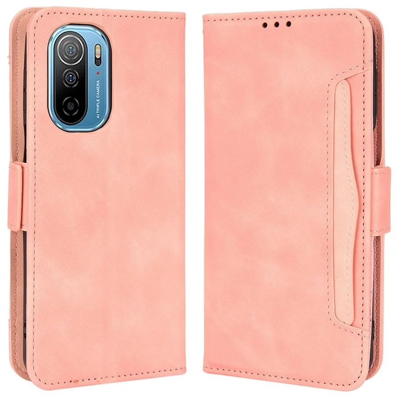 غطاء هاتف جلد PU بمحفظة وحامل لهاتف Ulefone Note 13P، غطاء هاتف بفتحات متعددة للبطاقات - وردي