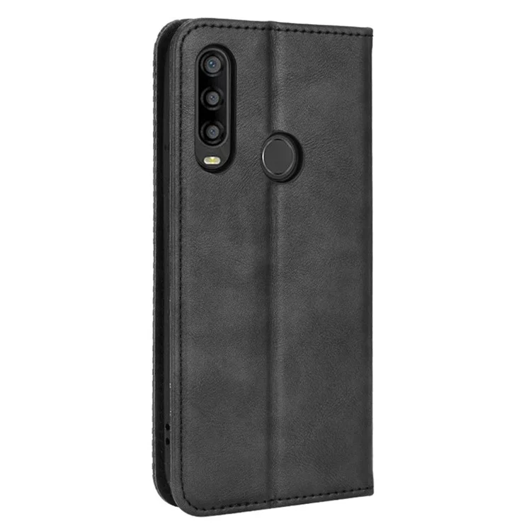 Per TCL L10 Pro PU Leather Telefon Case Mosaic Exprinted Magnetic Auto Closing Stand Cover Del Portafoglio - Nero