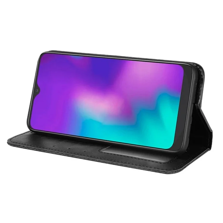 Per TCL L10 Pro PU Leather Telefon Case Mosaic Exprinted Magnetic Auto Closing Stand Cover Del Portafoglio - Nero