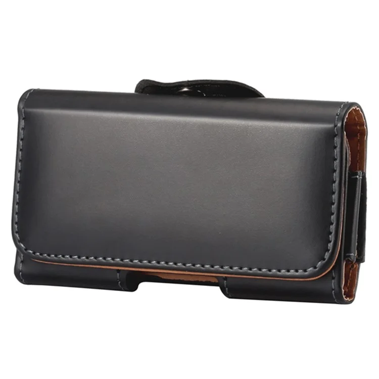 Glossy PU Leather Phone Pouch Belt Clip Case Belt Loop Waist Purse for Phone Size Between 6.7-6.9 Inches