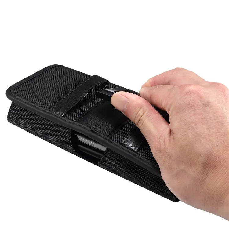 Para Bolsa de Transporte Horizontal de Celular de 6,7-6,9 Polegadas com Clipe Fixador no Cinto