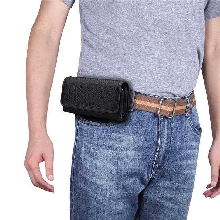 Para Bolsa de Transporte Horizontal de Celular de 6,7-6,9 Polegadas com Clipe Fixador no Cinto