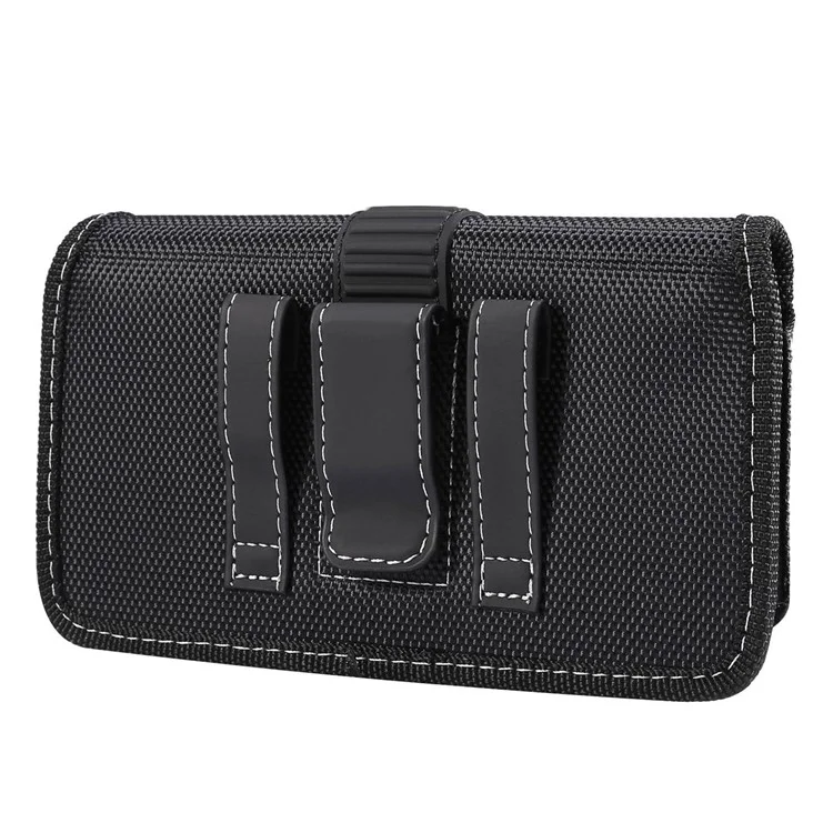 6.5 inch Phones Case Universal Oxford Cloth Waist Holster Belt Clip Bag Horizontal Pouch