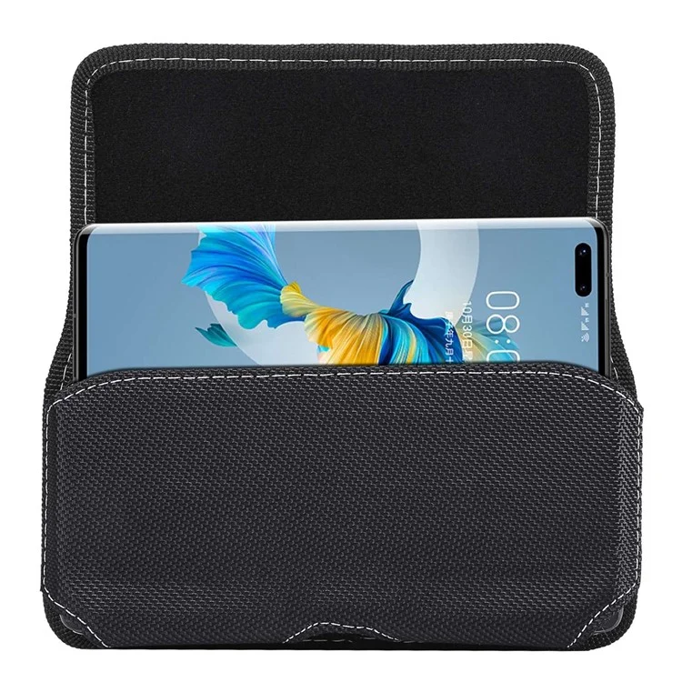 6.5 inch Phones Case Universal Oxford Cloth Waist Holster Belt Clip Bag Horizontal Pouch