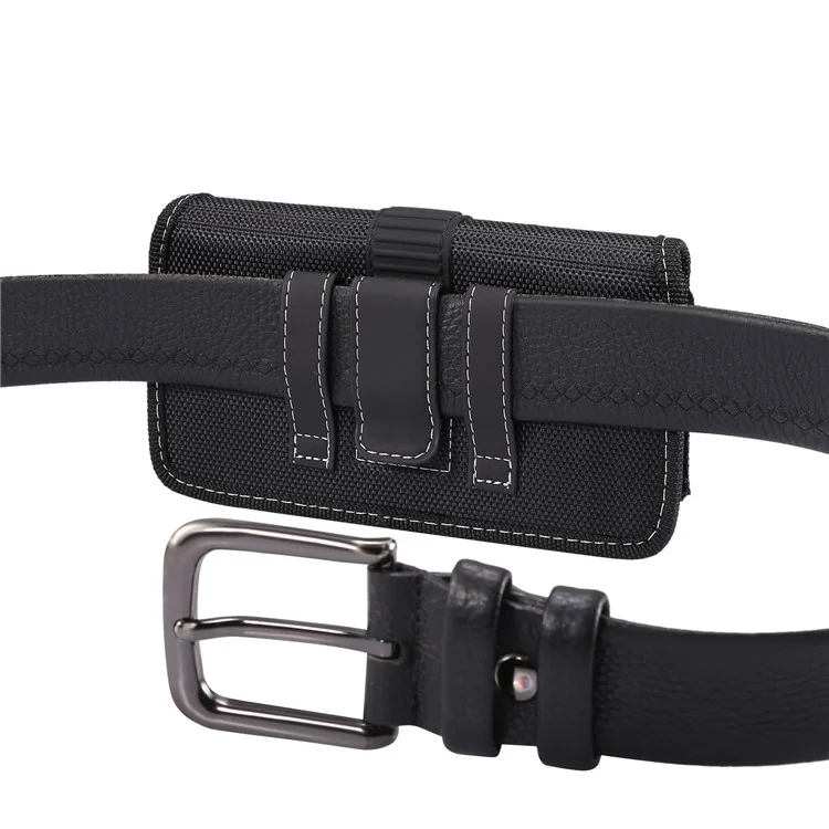 6.5 inch Phones Case Universal Oxford Cloth Waist Holster Belt Clip Bag Horizontal Pouch