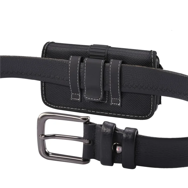 5.8 - 6.1 inch Phones Oxford Cloth Holster Case Horizontal Style Waist Belt Clip Phone Bag Pouch