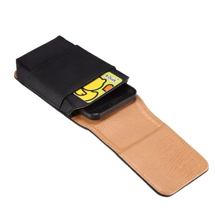 Para iPhone 14 / 14 Pro / 13 / 13 Pro / Samsung Galaxy S22 / S21 / A41 Smartphone de 6,1 polegadas Bolsa de Cintura com Alça - Preto