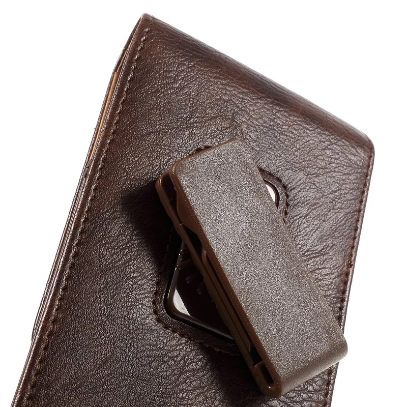 Leather Pouch Case with Card Slot for 6/6s/7/8/SE (2020)/SE (2022) 4.7 inch Size: 14 x 7 x 1.5cm - Brown