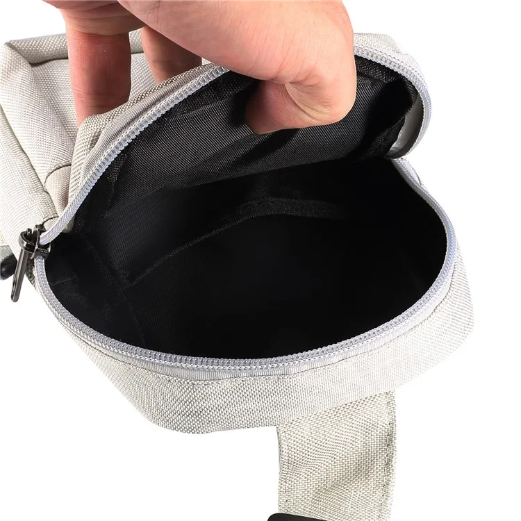 Sac à bandoulière pour téléphone de 6,5''/6,9''/7,2'' Résistant à l'eau en nylon Sac de sport décontracté Sac de voyage - Beige