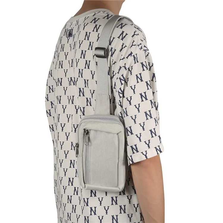 Sac à bandoulière pour téléphone de 6,5''/6,9''/7,2'' Résistant à l'eau en nylon Sac de sport décontracté Sac de voyage - Beige