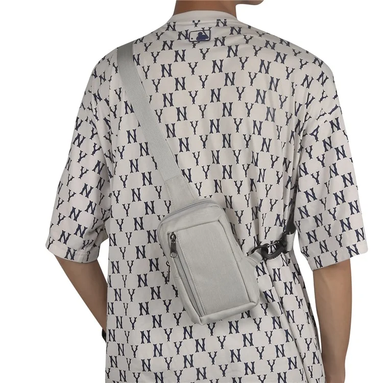 Sac à bandoulière pour téléphone de 6,5''/6,9''/7,2'' Résistant à l'eau en nylon Sac de sport décontracté Sac de voyage - Beige