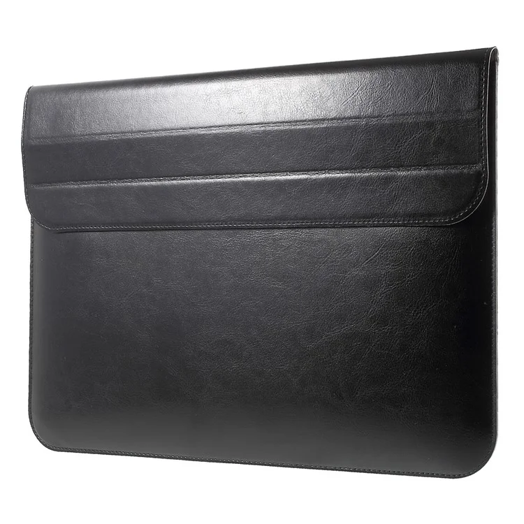 Textured Tri-fold Universal Sleeve Bag for MacBook Pro Air 13.3 inch - Black