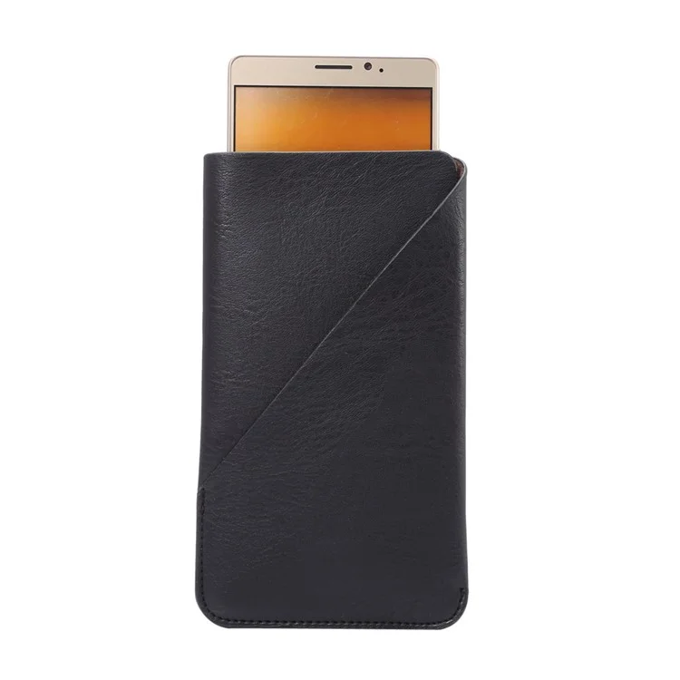 Elephant Skin Leather Pouch Case for Samsung A9/Huawei Mate8, Size: 170 x 95mm - Black