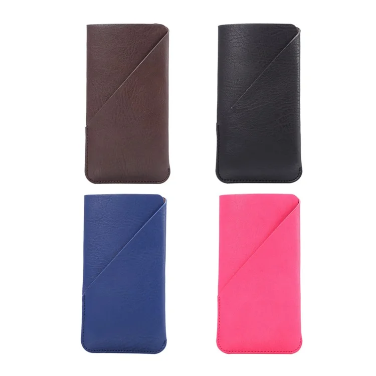 Elephant Skin Leather Pouch Case for Samsung A9/Huawei Mate8, Size: 170 x 95mm - Black