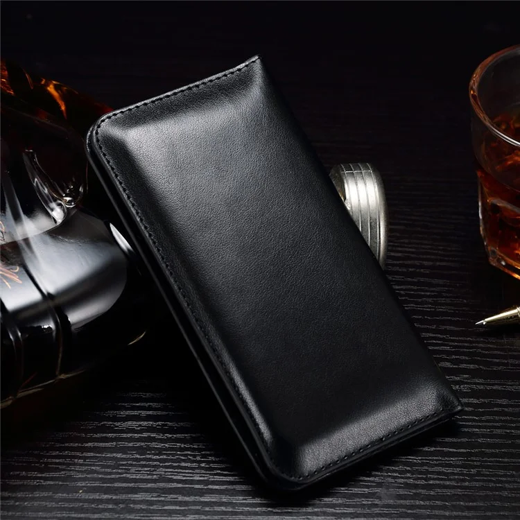 Imprinted Flora Universal Wallet Leather Pouch Case for iPhone 7 Plus/ 6s Plus, Size: 160 x 80mm - Black
