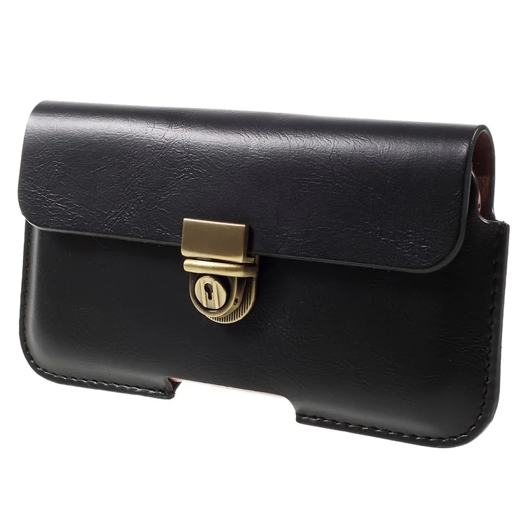 Business Leather Holster Case with Snap Fastener for iPhone 6 6s 4.7, Size: 140 x 75mm - Black
