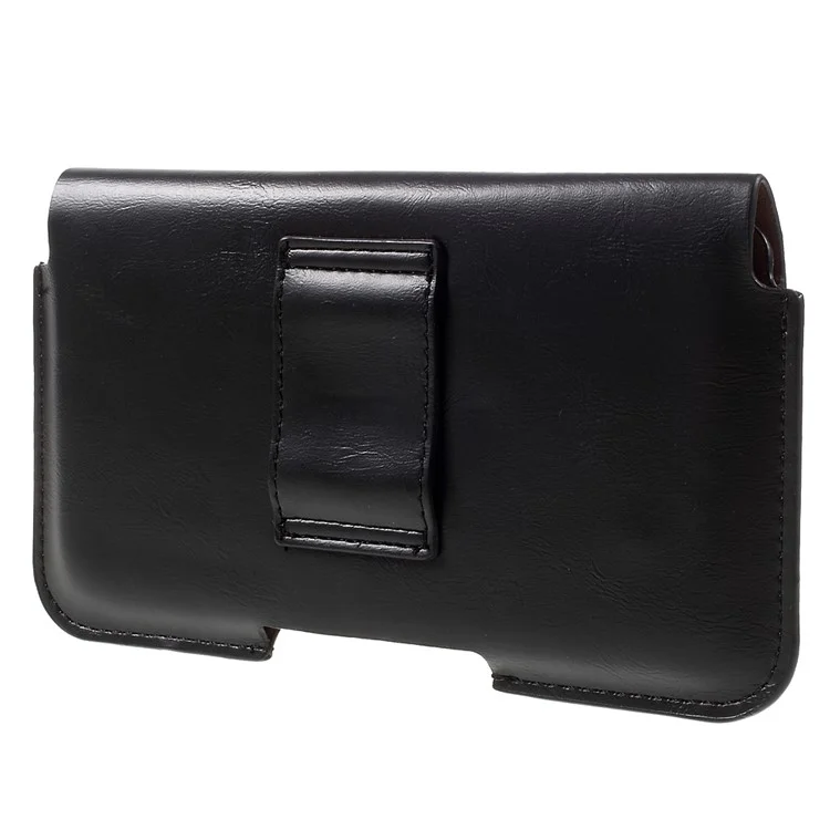 Smooth Leather Holster Pouch for Samsung Galaxy A9 (2016), Size: 163 x 82 x 9mm - Black