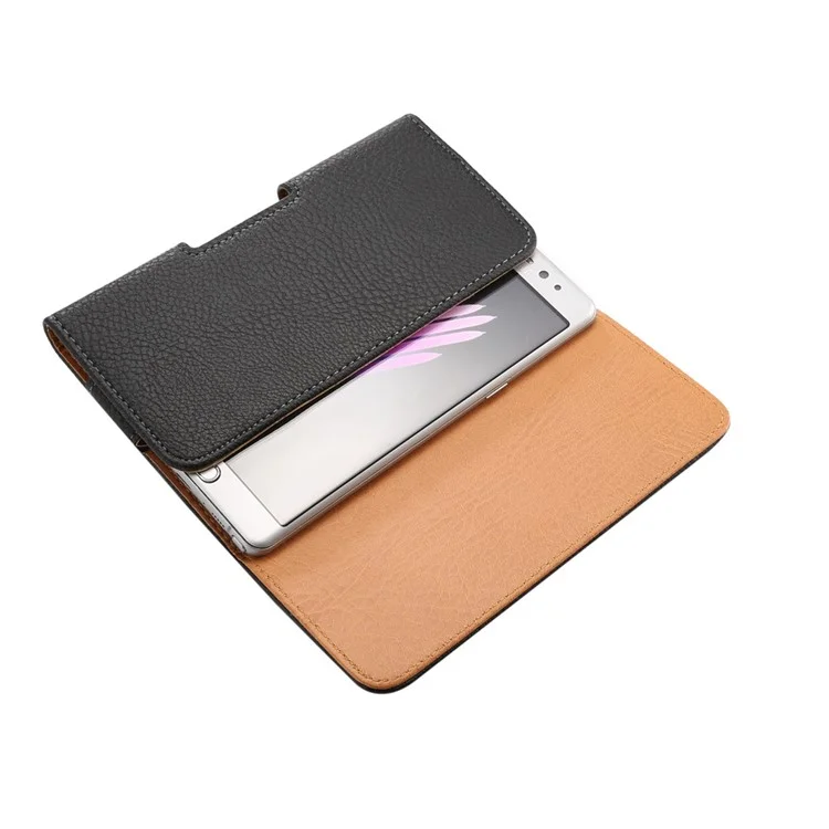 Black PU Leather Belt Clip Case Holster Pouch for iPhone 7 / Samsung Galaxy Note7 N930 / Note 5 / Note 4