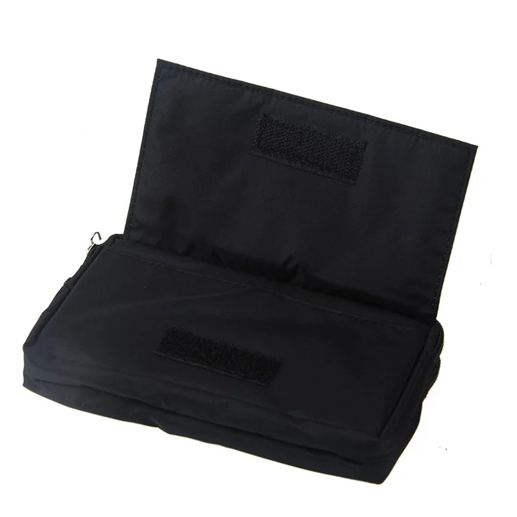 Universal Cloth Pouch Bag with Handy Strap for iPhone 6s Plus/Samsung Galaxy S7 edge etc, Size: 15.5 x 9 x 1cm - Black
