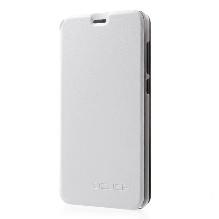 OCUBE Flip Leather Stand Phone Cover for Blackview A7 - White