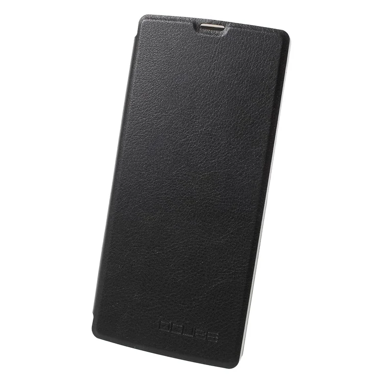 OCUBE PU Leather Flip Stand Cell Phone Case for HomTom S9 Plus - Black