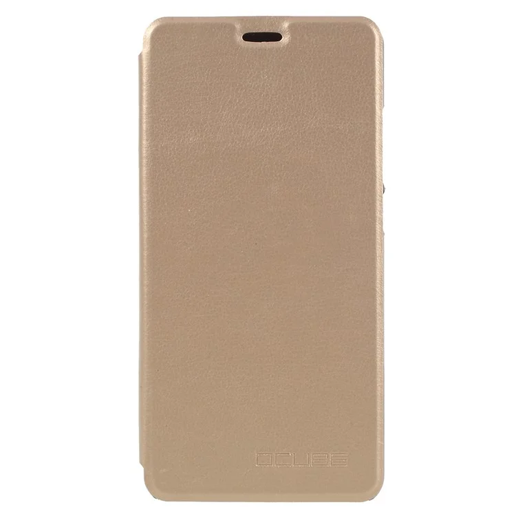 Flip Leather Stand Phone Cover for Oukitel K8000 - Gold