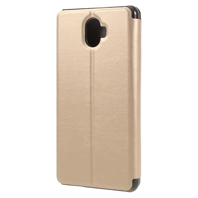 Flip Leather Stand Phone Cover for Oukitel K8000 - Gold
