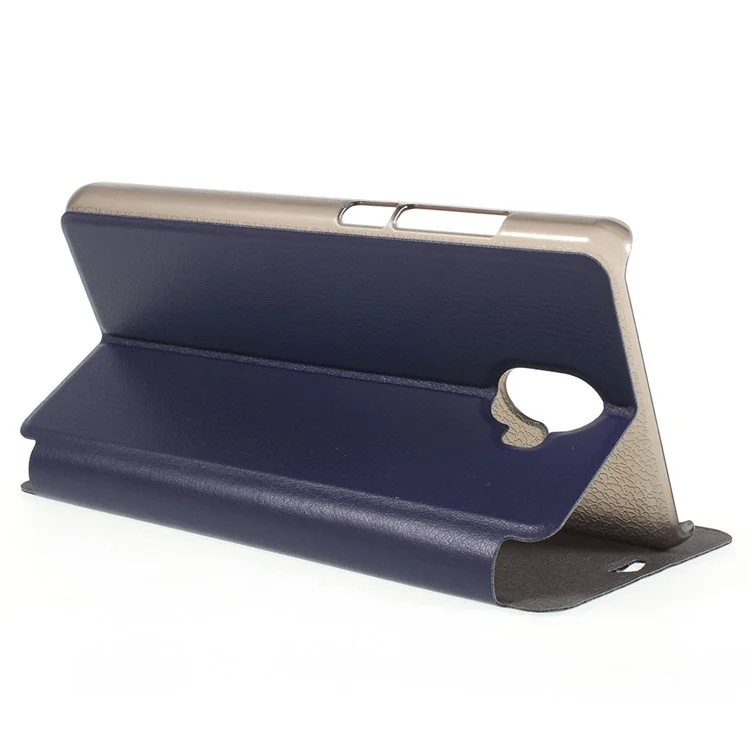 Flip Leather Stand Mobile Case Cover for Oukitel K8000 - Blue