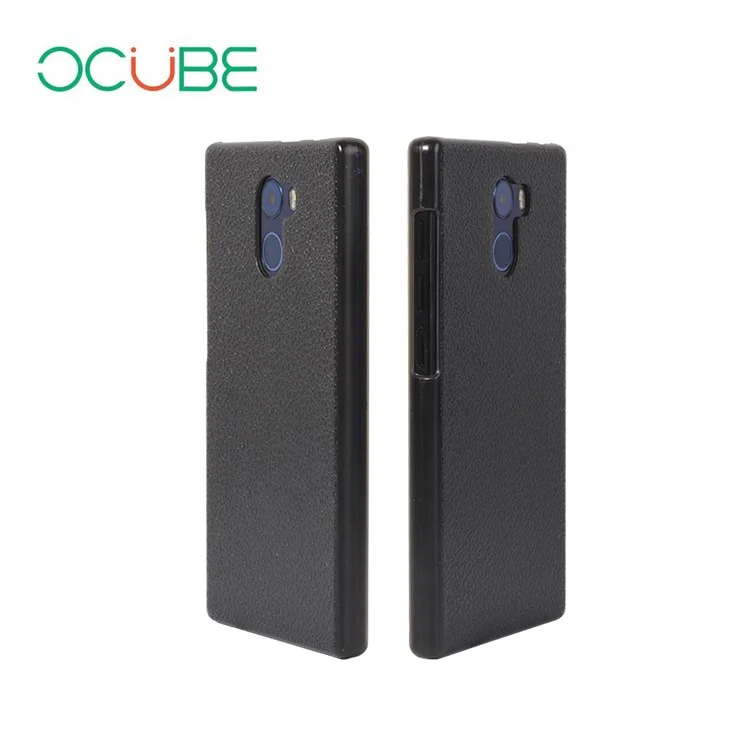 OCUBE Litchi Texture Hard Plastic Cell Phone Case for VKworld Mix - Black