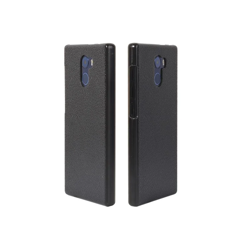 OCUBE Litchi Texture Hard Plastic Cell Phone Case for VKworld Mix - Black