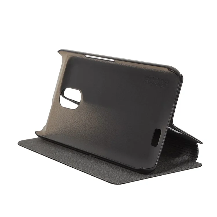 OCUBE PU Leather Stand Flip Case for HomTom S12 - Black