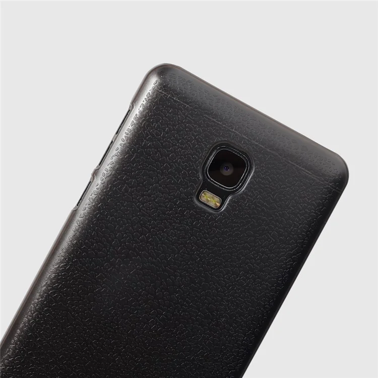 OCUBE Litchi Texture Hard Plastic Cell Phone Case for Elephone P8 Max - Black