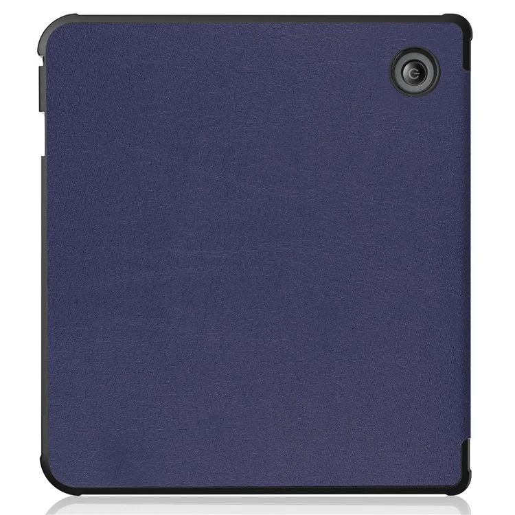 Auto Wake/Sleep Function Origami Stand PU Leather Case Cover for Kobo Sage - Dark Blue